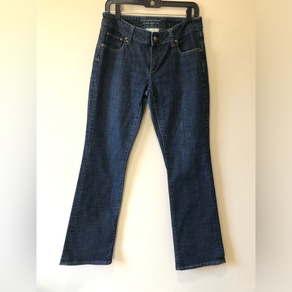 Banana Republic Urban Bootcut Size 6 Dark Blue Flare Leg Cowgirl Style